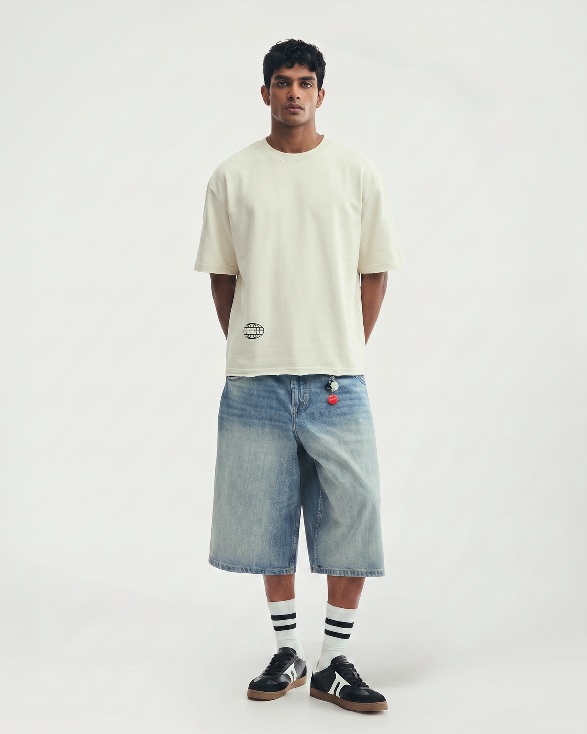 Freedom Boxy Fit T-Shirt | 240 GSM French Terry Off-White Graphic Tee