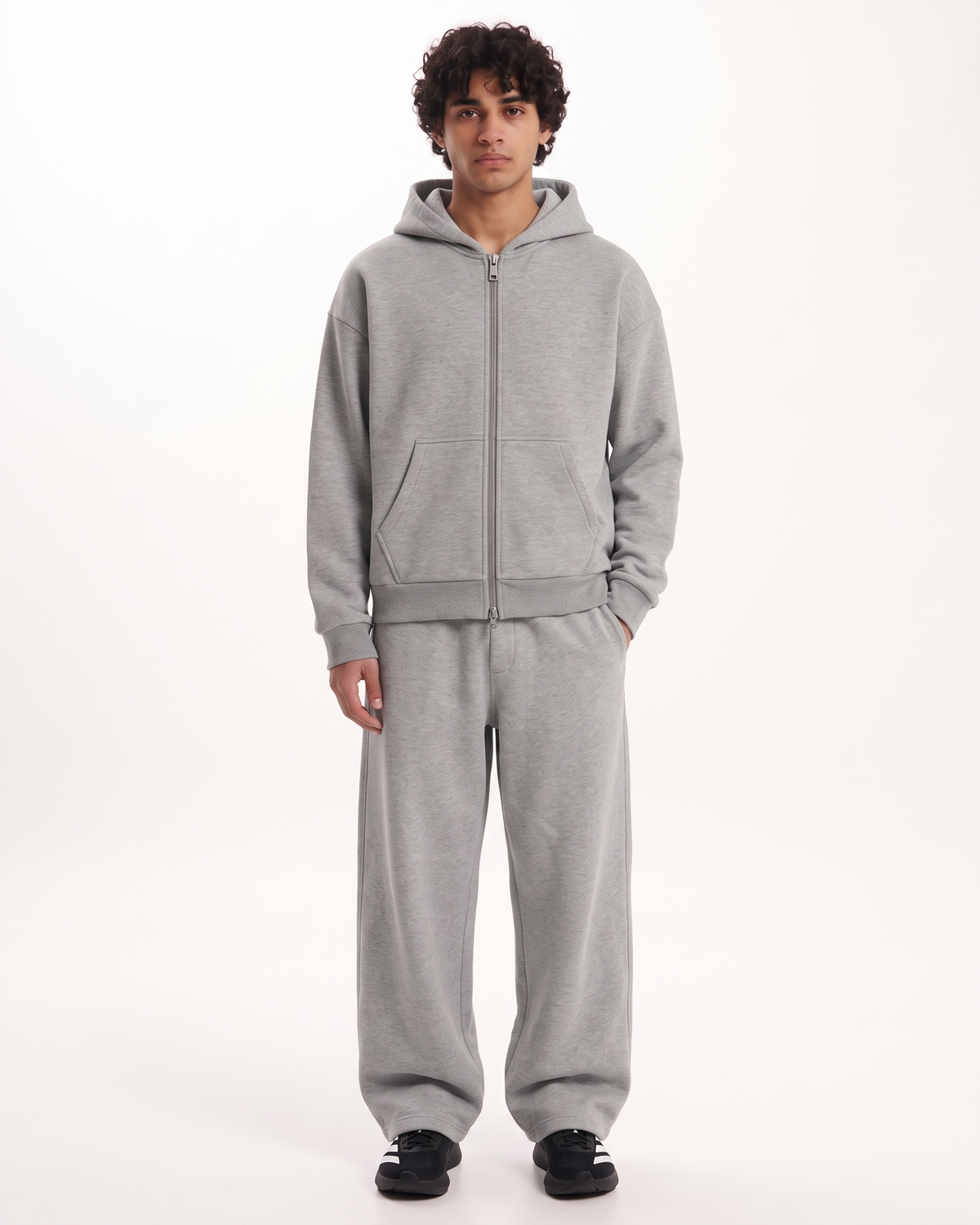 Grey Baggy Fit Jogger | 360 GSM Cotton Baggy Sweatpants