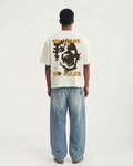 Zero Rules Boxy Fit T-Shirt | 240 GSM French Terry Off-White Graphic Tee